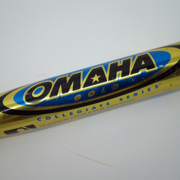 MLB Louisville Slugger Tee Ball 26 Inches 16oz Omaha Gold Baseball Bat TPX - Picture 11 of 12